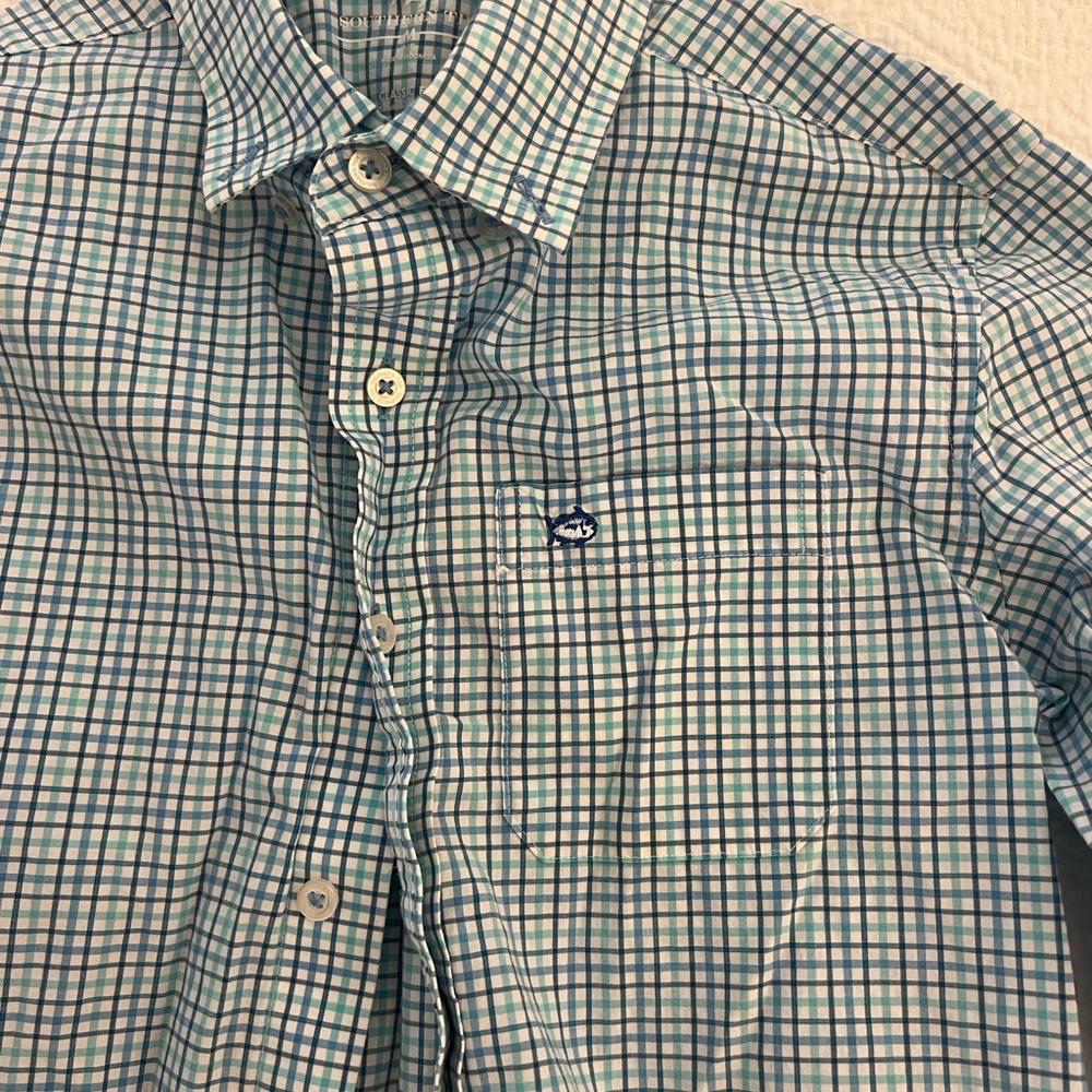 Southern Tide Boys Medium (8-10) Button Down Shirt